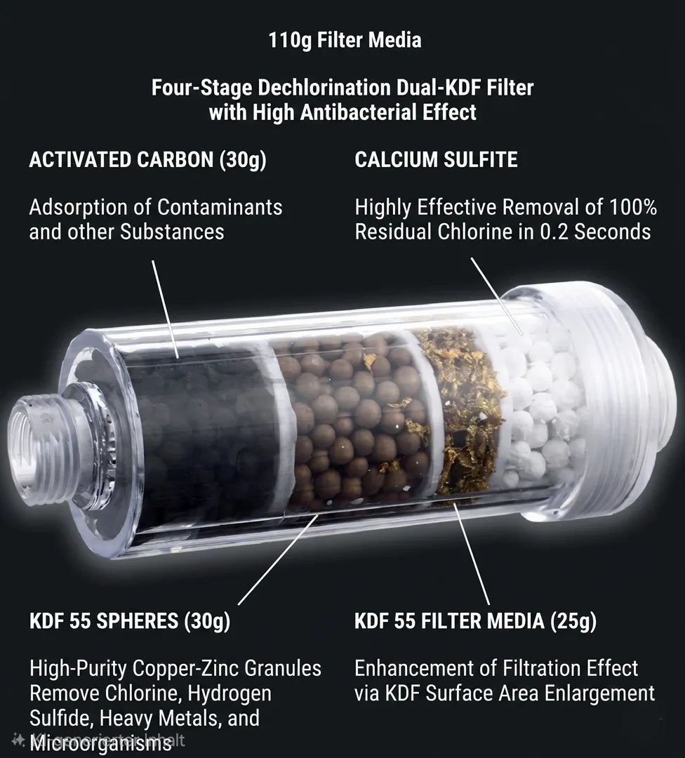 TÜV-Certified AquaPure Shower Filter