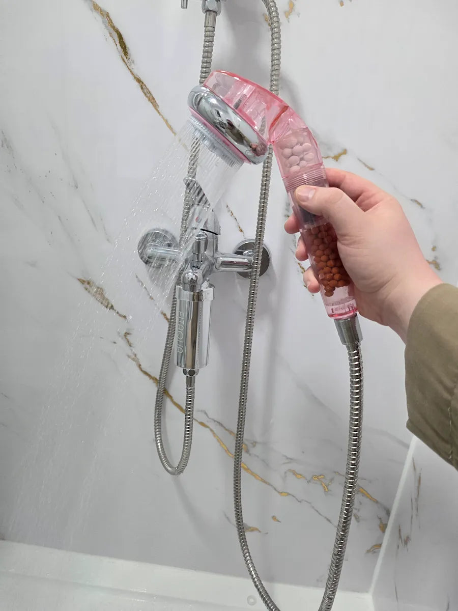 Pink Beauty AquaPure Shower Filter Head