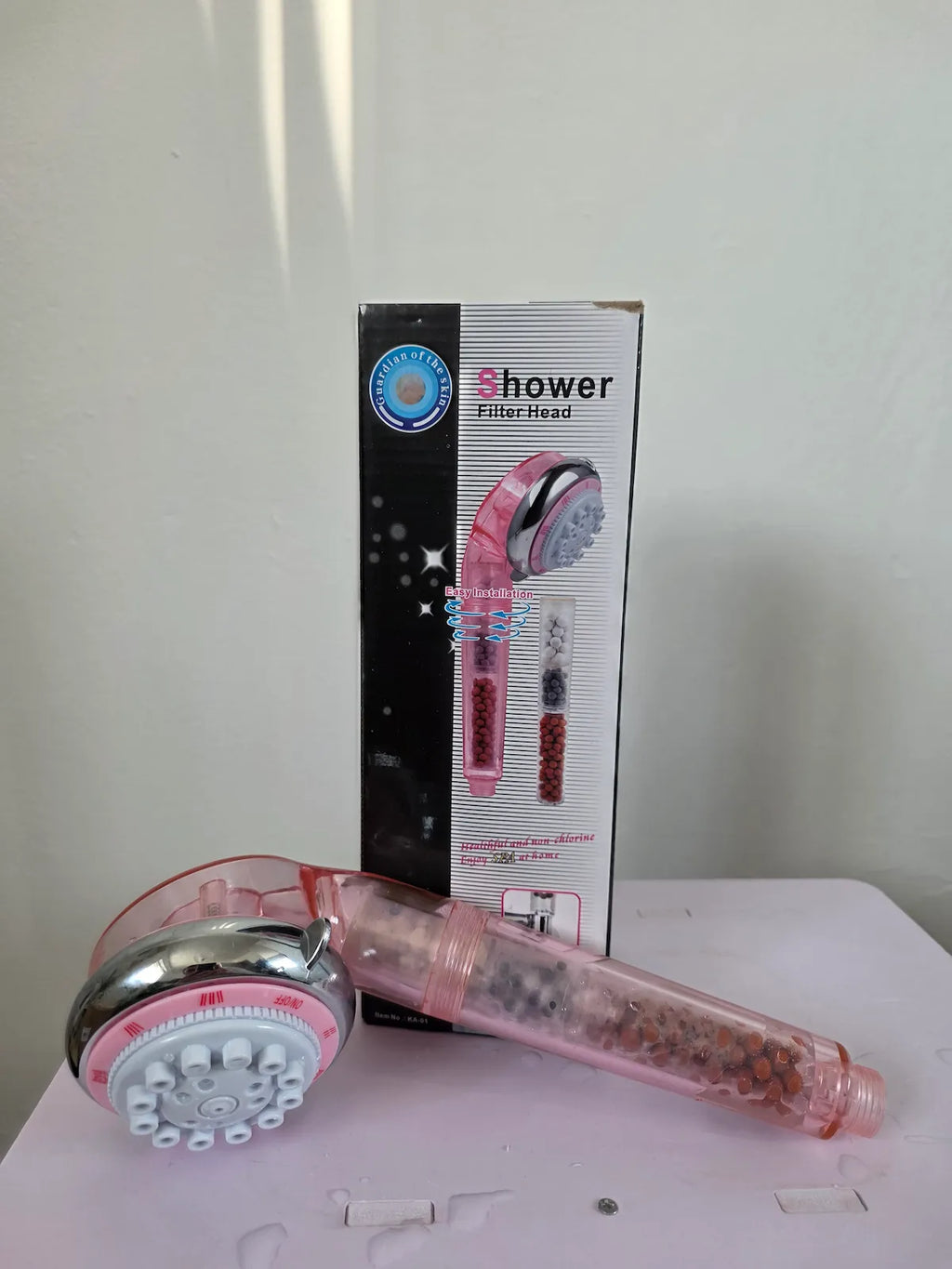 Pink Beauty AquaPure Shower Filter Head