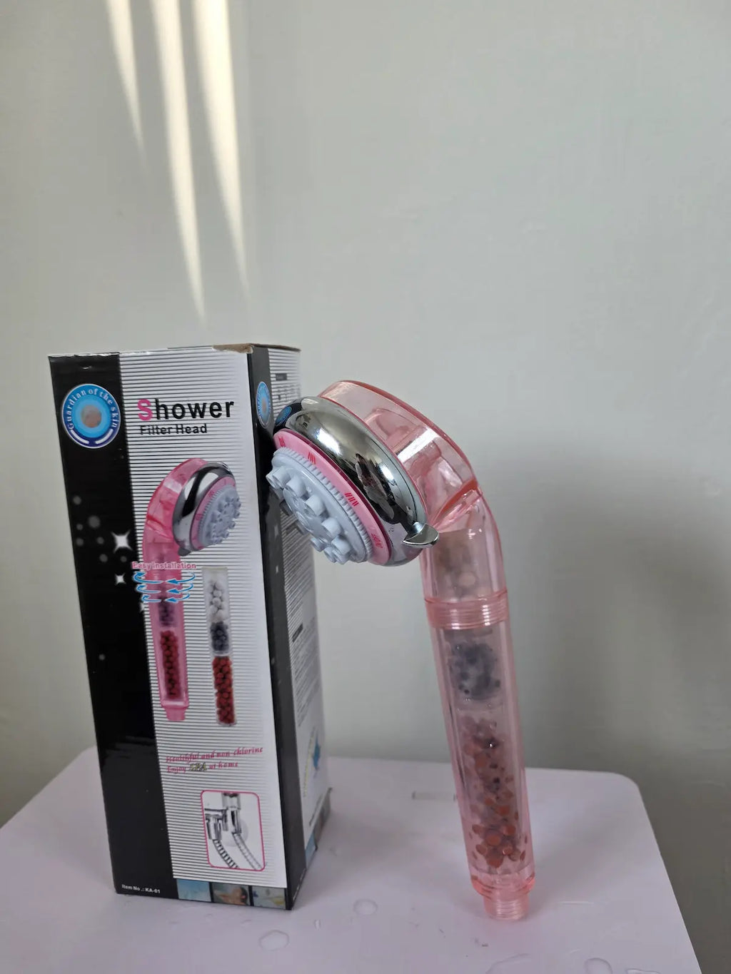 Pink Beauty AquaPure Shower Filter Head
